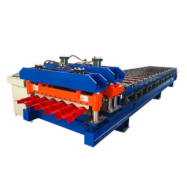 Huachen Glazed Tile Roof Sheet Roll Forming Machine